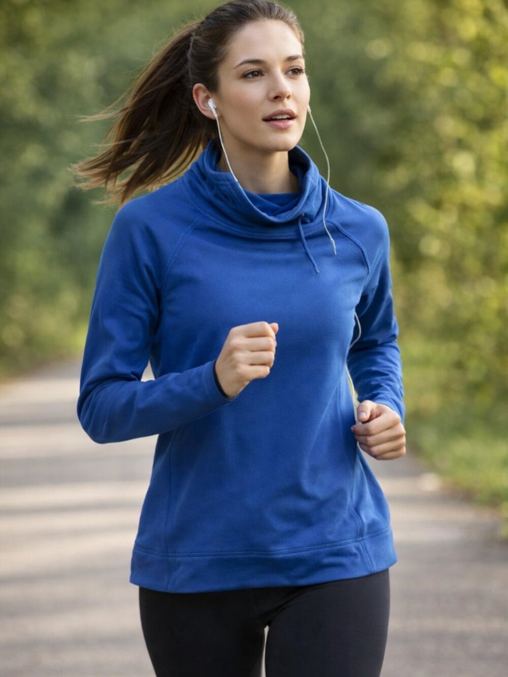 Women's Nike Pro Hyper Warm Hybrid Training Top Blue Large NWOT SZ L